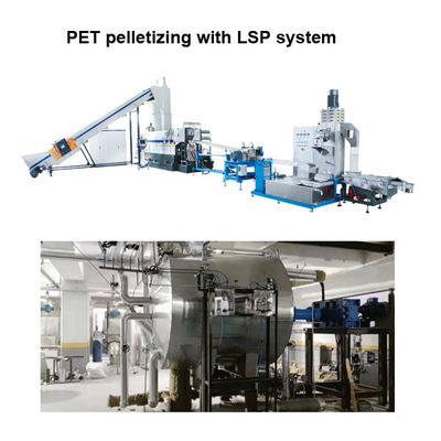 Mua Máy sản xuất hạt PET công nghiệp 1000kg/hr Đường tái chế vật nuôi với hệ thống LSP online manufacture