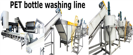 Mua Đường rửa chai PET tự động Máy nghiền chai vật nuôi bằng thép không gỉ 2000kg / giờ online manufacture