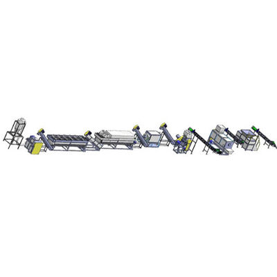Máy tái chế giặt nhựa tùy chỉnh Hai bể Máy tái chế phim PP 500 - 2000kg/h