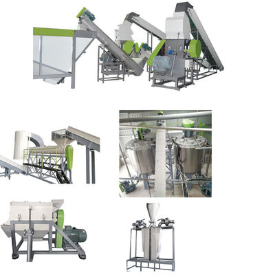 Đường rửa chai PET 490kw Đường rửa chai nhựa 500kg/h - 3000kg/h