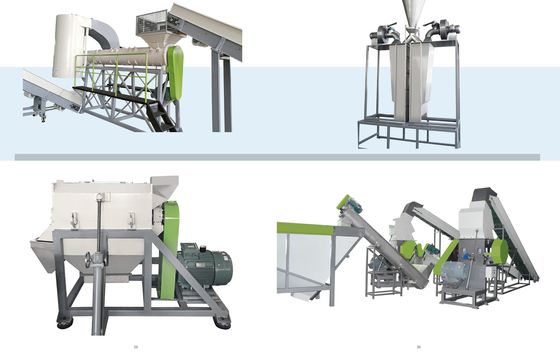 500kg / Hr máy làm hạt PET Máy tái chế hạt tự động với hệ thống SSP