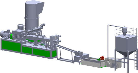 Máy tái chế polyester sưởi điện Máy tái chế vật nuôi tùy chỉnh 500kg/hrs